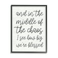 thumbnail image 2 of Stupell Industries How Big We're Blessed Uplifting Inspirational Painting Gray Framed Art Print Wall Art, 2 of 5