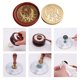 thumbnail image 5 of Cabeza de cobre con sello en forma especial Cabeza de cera de esmalte vintage clásico para tarjeta de boda Hugtrwg Para estrenar, 5 of 9
