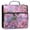 Beautiful Pink Hummingbird, variant on Water-Resistant 3-Ring Binder Organizer with Multiple Pockets Zipper Binder Bag for Office Purple Sky and Black Cat