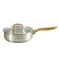 thumbnail image 5 of Oster Davinelle 12 Piece Stainless Steel Cookware Set in Silver with Gold Handle, 5 of 7