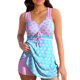 thumbnail image 2 of Acyse 2025 Womens Bikinis Clearance Juniors Conservative Polka Suspender Split Swimsuit Set, 2 of 4