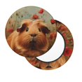 thumbnail image 2 of Balery Rose Cute Guinea Pig Fundas de asiento para taburete de bar redondo de tela de terciopelo ajustables que protegen de arañazos y manchas para sillas de 14 a 17 pulgadas.-14 inch, 2 of 7