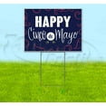 thumbnail image 1 of Cinco De Mayo (18" x 24") Yard Sign, Includes Metal Step Stake, 1 of 6