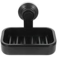 thumbnail image 3 of Aloha Soap Dish Holder Suction Soap Saver Dispensers Vacuum Suction Cup Bar Soap Sponge Holder for Shower Bathroom Tub and Kitchen Sink(Black), 3 of 8