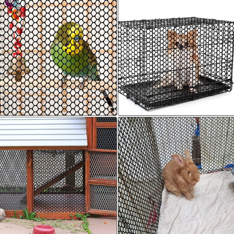 Bocaoying Plastic Chicken Wire Mesh, Black, 197" Length photo 8