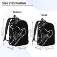 thumbnail image 3 of Lsque French Bulldog Pattern Canvas Daypack, Durable Backpack, High-quality Versatile Backpack,Vintage Compact Backpack-Medium, 3 of 6