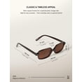 thumbnail image 3 of Gafas de Sol TIJN Retro Rectangulares para Mujeres UV400 Polarizadas, 3 of 8
