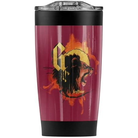 

Harry Potter Urban Elegance Gryffindor Lion Stainless Steel Tumbler 20 oz Coffee Travel Mug/Cup Vacuum Insulated & Double Wall with Leakproof Sliding Lid | Great for Hot Drinks and Cold Beverages