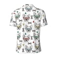 thumbnail image 4 of Rocae Cute French Bulldog for Men's Short Sleeve Polo Shirt, Quick Drying Performance Moisture Wicking Sports Men's Golf Shirt Medium, 4 of 9