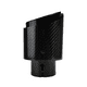 thumbnail image 5 of 1 Uds. Silenciador Universal de fibra de carbono para coche, silenciador de acero inoxidable, sarga negra brillante, punta del boquilla de escape, 5 of 5