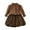 Brown, variant on Bixock Fall and Winter Clothes,Toddler Girls Dresses,Girls' Fall Fashion Solid Color Knitted Long Sleeve Collar Dress