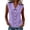 Purple, variant on Women's Cardigan Tops Sleeveless Peter Pan Collar Button Front Slub Linen Summer Jackets Solid Color Casual Lightweight Breathable Layering Blouses