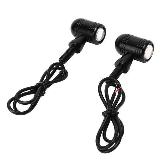LED Turn Signal Indicators, Universal Waterproof LED Blinkers Aluminum Alloy Shell Shock Resistant for Scooter Sports Motorcycle Type 2