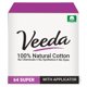 thumbnail image 1 of Tampones Veeda, 100% algodón natural, superabsorbentes, 64 unidades, 1 of 7