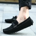 thumbnail image 5 of Big Size Men's Casual Loafers Slip On Leather Shoes Comfortable Lightweight Driving Shoes Male Moccasins Classic Penny Loafer Flats Boat Shoes Outdoor Walking Shoes, 5 of 6