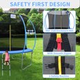 thumbnail image 3 of YIYADO Foldable Trampoline,400 Lbs 10ft Foldable Mini Trampoline Fitness Rebounder with Handrail for Adults, 3 of 7