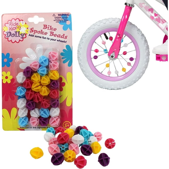 Ride Along Dolly Cycling Bicycle Spoke Beads,   30 pc