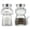 Cat+dog, variant on Cat and Dog Salt and Pepper Shakers, Clear Glass Seasoning Dispensers with Stainless Steel Lids, Cute Kitchen Decor 4.3 x 2.8 inches