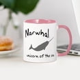 thumbnail image 3 of CafePress - Narwhal Unicorn Of The Sea Mug - 11 oz Ceramic Mug - Novelty Coffee Tea Cup, 3 of 4