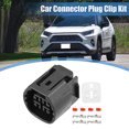 thumbnail image 2 of Unique Bargains 1 Set 4 Pin No.9098011964 Car Alternator Connector Adapter Plug Clip Kit Replacement for Toyota, 2 of 6