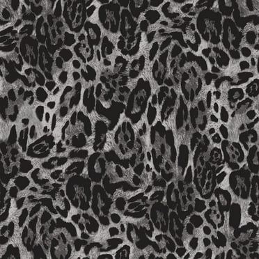 Free Shipping!!! Stone Black Coffee Leopard Skin on Poly Spandex Power Max Fabric, DIY Projects by the Yard - PRINT FABRIC