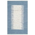 thumbnail image 2 of SAFAVIEH Montauk Tennyson Braided Border Cotton Area Rug, Ivory/Dark Blue, 9' x 12', 2 of 6