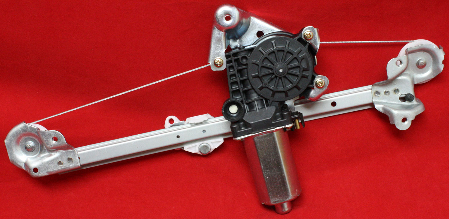 Window Regulator For 1997-2003 Chevrolet Malibu 1997-1999 Oldsmobile Cutlass Rear, Left Driver Power With Motor