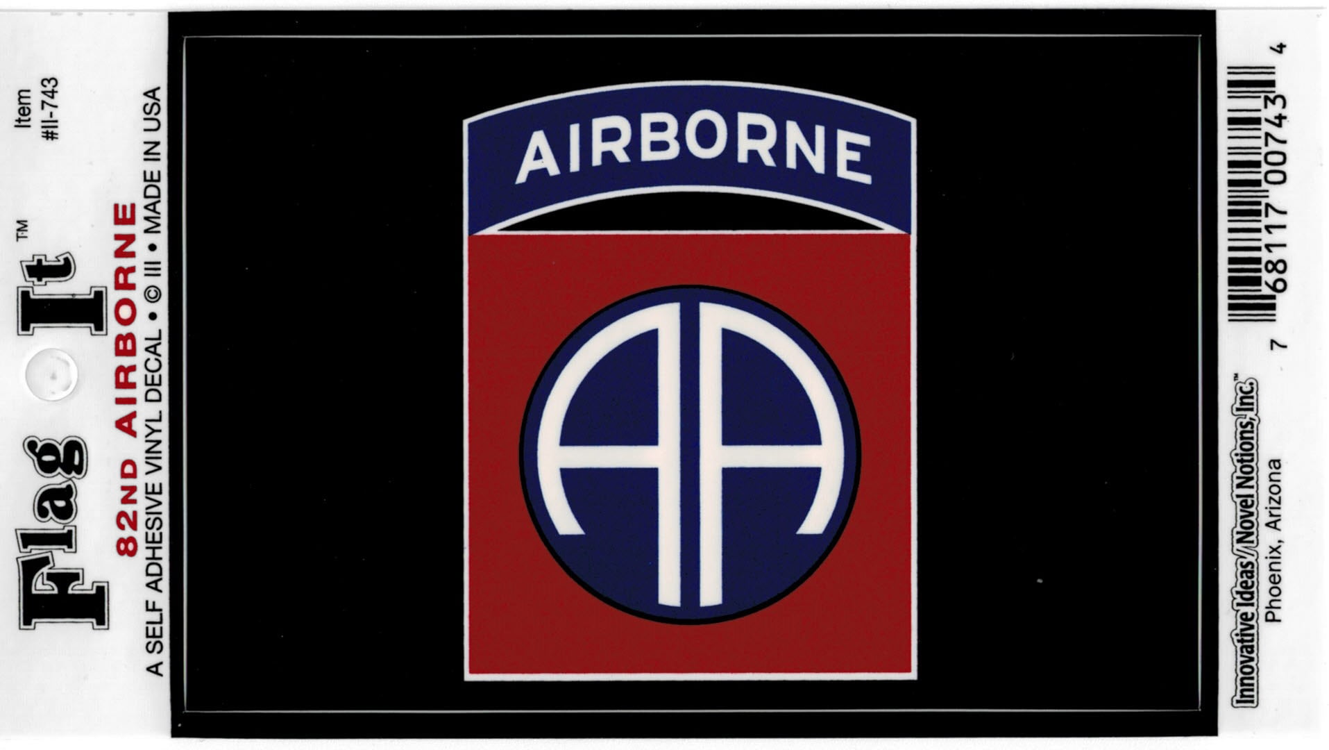 82nd Airborne Division Logo Car Decal Sticker Pack Of 2 Black 325