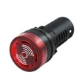 thumbnail image 3 of Mxuteuk 2 piezas 0.866 in AC/DC 110 V LED rojo zumbador flash alarma señal indicador luz AD16-22SM-RR110V, 3 of 5