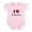 Petal Pink, variant on CafePress - I Love My Babysitter Infant Bodysuit - Baby Light Bodysuit, Size Newborn - 24 Months