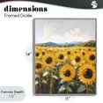 thumbnail image 4 of Stupell Industries Eclectic Beautiful Sunflowers in Field Gray Framed Giclee Art, 11 x 14, by Creative Studio, 4 of 8