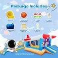 thumbnail image 5 of Montary 6-in-1 Inflatable Bouncer w/ Basketball & Slide - 187"x122" Indoor/Outdoor Kids Play Center (Blower Included), 5 of 7