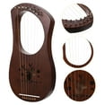thumbnail image 5 of LOLIPPYY 1 Set Wooden Lyre Harp Retro 7-string Lyre Harp Musical String Instrument, 5 of 6