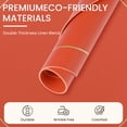 thumbnail image 4 of REGALWOVEN Placemats Set of 6 Faux Leather Placemats for Kitchen Dining Table Decor Washable Heat Resistant Table Placemats Wipeable Table Mat Orange 15*15in, 4 of 7