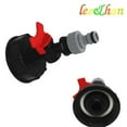 thumbnail image 3 of 2pcs IBC Tank Tap Adapter-S60X6 Coarse Thread Garden Water Tank Quick Connect Faucet for 3/4" zd b2 k, 3 of 4