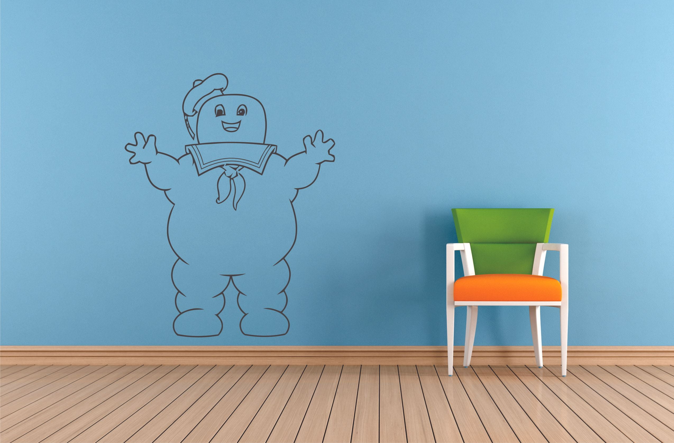 Stay Puft Marshmallow Man Cute Cartoon Ghostbusters Wall Sticker Art