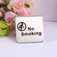 thumbnail image 5 of 3pcs No Smoking Signs Metal No Smoking or Table Sign Warning Sign for Restaurant Office Non-Smoking Desk Logo Indicator, 5 of 5