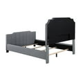 thumbnail image 6 of Fiona Upholstered Panel Bed Light Grey, 6 of 9