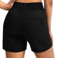 thumbnail image 6 of Axiiglly Athletic Shorts for Women Elastic Waist Button Workout Shorts with Pockets Summer Casual Ourdoor Solid Color Shorts S-3XL, 6 of 8