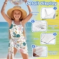 thumbnail image 5 of SEANATIVE Girls One Piece Swimsuits with Mesh Coverups Kid Teen Bathing Suit 2 PCS Swimwear Back Cutout Beachwear for Travel Beach Swimming Pools, Size 7-8, Pink Flower White, 5 of 7