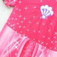thumbnail image 2 of Girls Mermaid Princess Costume with Bag Cloak Birthday Party Cosplay, 2 of 6