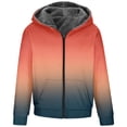 thumbnail image 6 of safuny Winter Thicken Jackets for Men Clearance Zipper Hooded Print Long Sleeve with Pocket Jacket Christmas Long Sleeve Casual Outwear Work Sports Orange S, 6 of 7