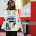 thumbnail image 6 of Sanmadrola New Clear Backpack Clear Bag Heavy Duty Waterproof Transparent Large PVC Book Bag, 6 of 8