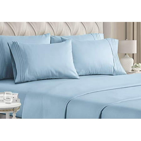 California King Size Sheet Set 6 Piece Hotel Luxury Bed Sheets Soft Deep Pockets Easy California King Size Sheet Set 6, California King Size Bed Sheets Set