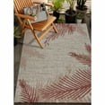 thumbnail image 3 of Ox Bay Carmindy 7'9" x 9'5" Red Tropical Palms Indoor/Outdoor Area Rug, 3 of 8