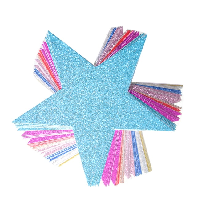 Injueey 80 Uds. De confeti de papel con purpurina de estrellas, decoración de dispersión de Navidad, adorno de aniversario de festival en forma de Kits de decoración para fiestas Injueey HA063813-00