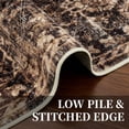 thumbnail image 6 of 5'x7' Washable Area Rug for Living Room Distressed Vintage Soft Boho Floral Rug Non Slip Stain Resistant Accent Floor Carpet for Home Office, 6 of 7
