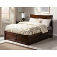 thumbnail image 2 of Leo & Lacey 2-Drawer Solid Wood Urban Full Storage Platform Bed in Walnut, 2 of 11