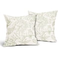 thumbnail image 2 of Chinoiserie Green White Floral Pillow Covers 18X18 Inch French Country Vintage Flowers Bird Decorative Pillow Cases Set of 2 Seasonal Cotton Linen Throw Pillows Farmhouse Home Decor For Sofa Couch, 2 of 6