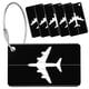 thumbnail image 1 of Lugga Tags For Suit, 6 Pack Lugga Labels Aluminium Alloy Suitcase Tags With Steel Loop For Travel Bagga Id, 1 of 5